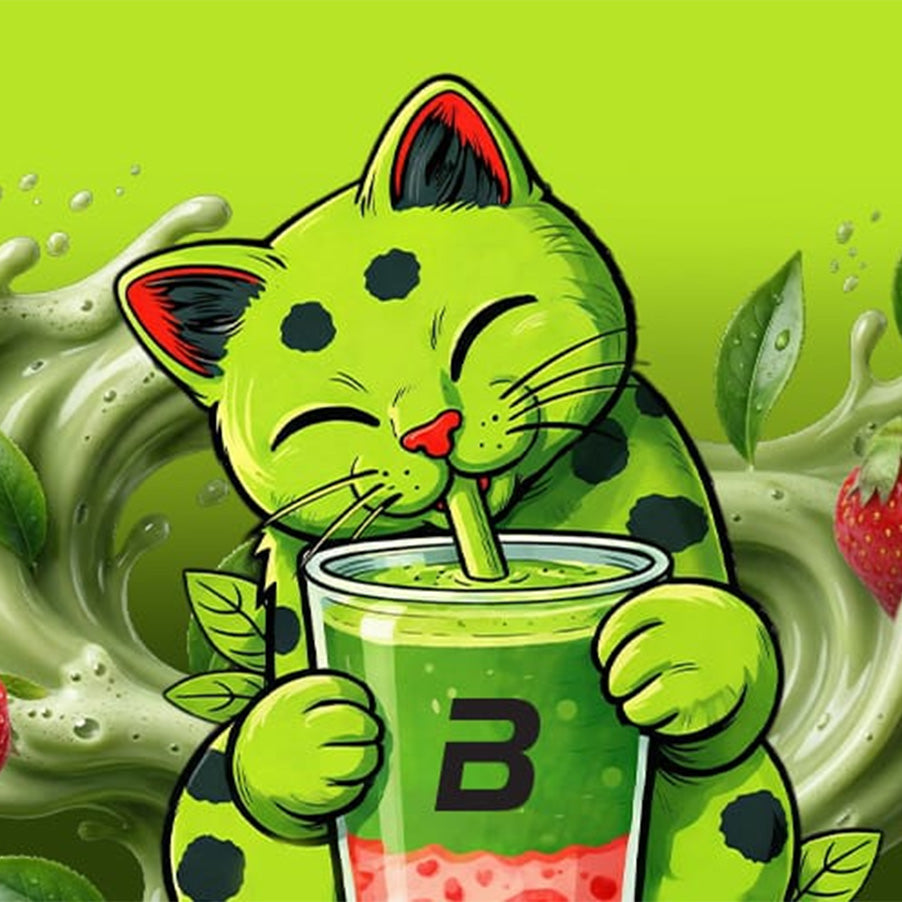100% Pure Whey Strawberry-Matcha Latte BioTechUSA é uma proteína whey em pó, em edição limitada, com sabor a matcha latte e morango. 