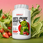 100% Pure Whey Strawberry-Matcha Latte BioTechUSA é uma proteína whey em pó, em edição limitada, com sabor a matcha latte e morango. 