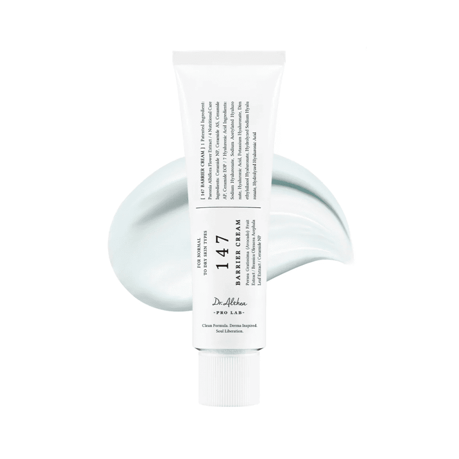 Frasco do 147 Barrier Cream 50ml da Dr. Althea, creme facial nutritivo para reforço da barreira cutânea