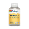 Solaray citrato de magnesio en un frasco que contiene 180 cápsulas, un suplemento para favorecer la musculatura, la energía y el bienestar general.