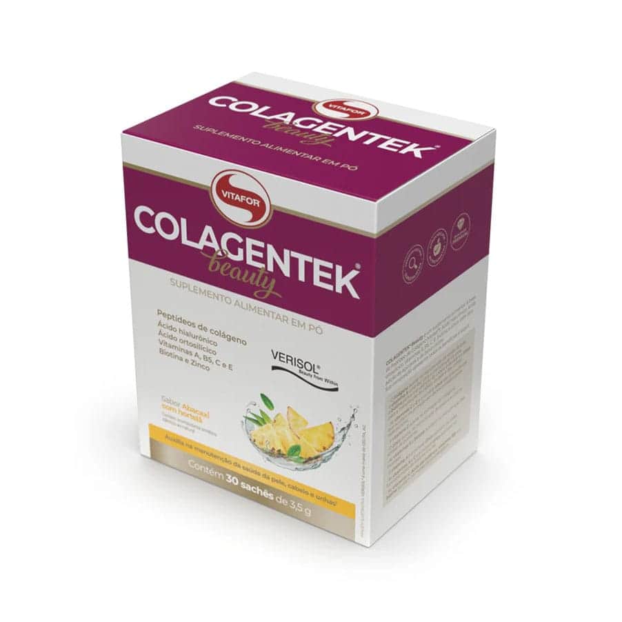 Colagentek Beauty Abacaxi e Hortelã 30 Saquetas Vitafor