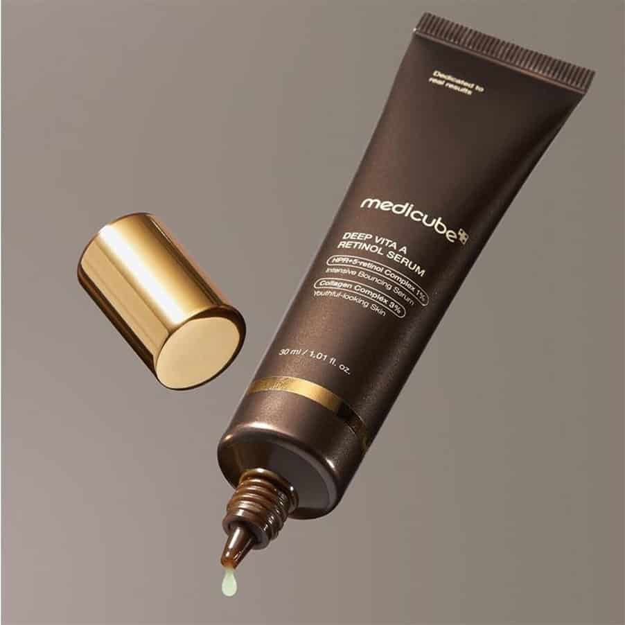 serum facial medicube deep vita a retinol em frasco de 30ml para reduzir rugas e melhorar a textura da pele