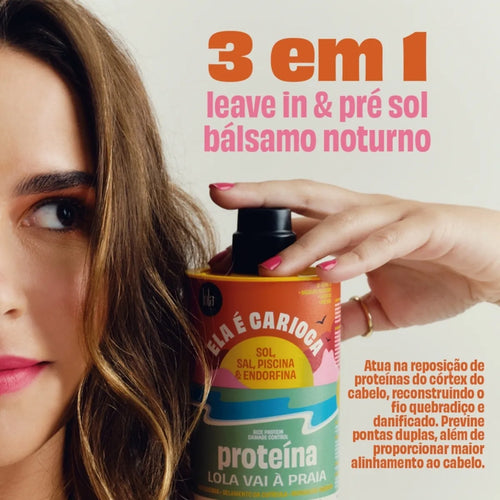 El tratamiento capilar Lola's Carioca Protein de 500 ml fortalece y reconstruye las hebras, brindando una protección intensa. Con proteínas y nutrientes esenciales, ayuda a restaurar el cabello dañado, dejándolo más fuerte, suave y brillante. Ideal para cabello frágil y quebradizo, mejora la salud y la vitalidad de las hebras.