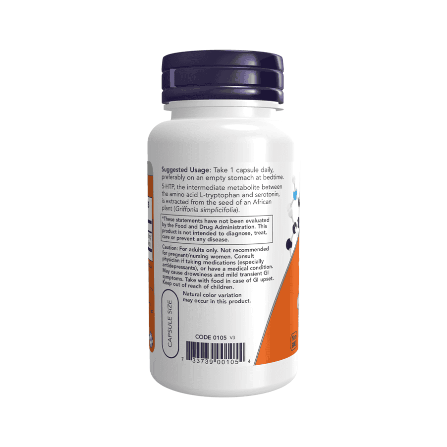 5-HTP 100 mg 60 Cápsulas Now Foods