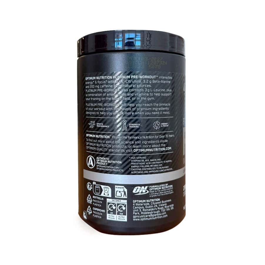 Platinum Pre-Workout Tropical 420gr Optimum Nutrition
