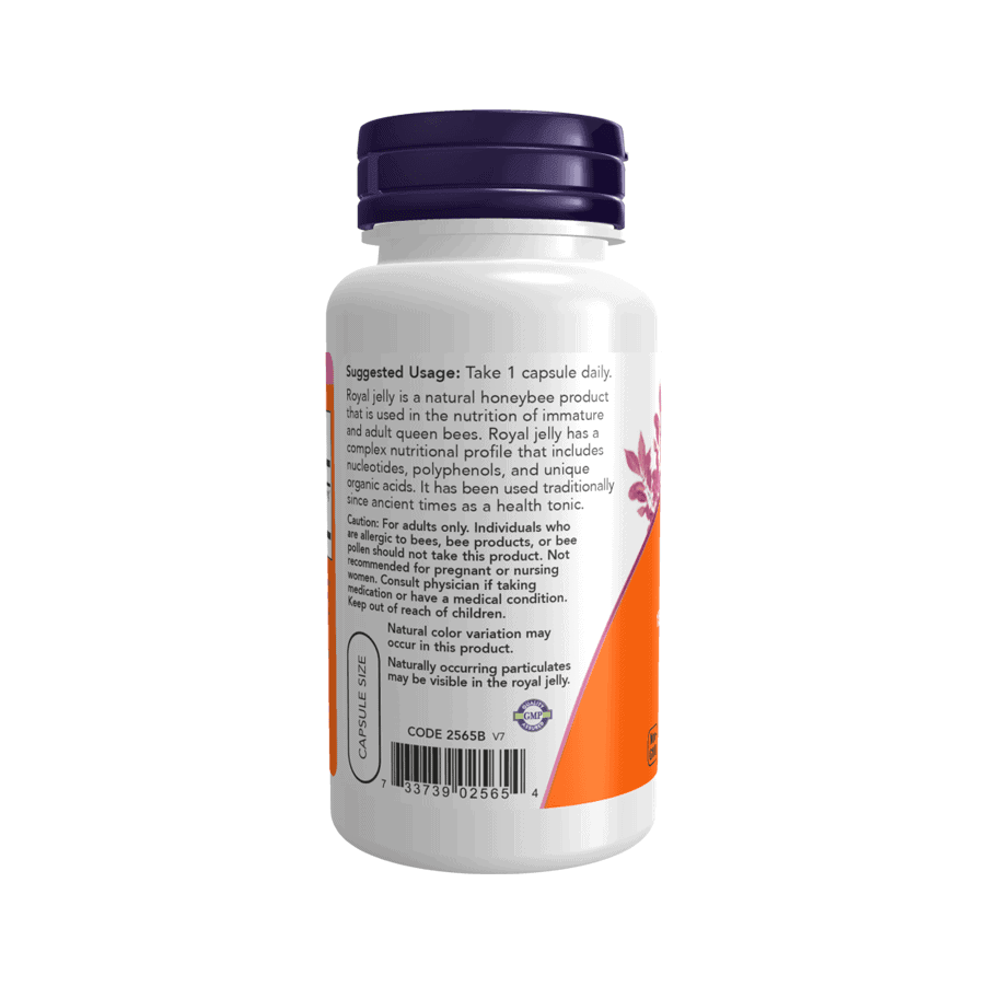 Royal Jelly (Geleia Real) 1500mg 60 cápsulas Now Foods