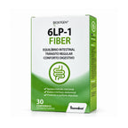 6LP-1 Fiber Biokygen, suplemento alimentar com fibras de limão, extratos vegetais e crómio, em embalagem de 30 comprimidos.