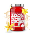 100% Whey Protein Professional da Scitec Nutrition em embalagem, proteína de soro de leite para nutrição desportiva