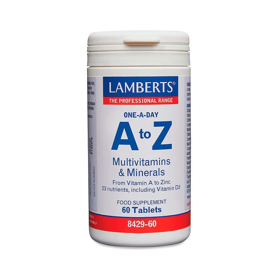 Multivitaminas y minerales Lamberts A-Z, 60 comprimidos