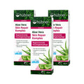 O Aloe Vera Body Repair Gel 150ml Hubner Pack 3 reúne três embalagens deste gel de cuidado corporal e facial.