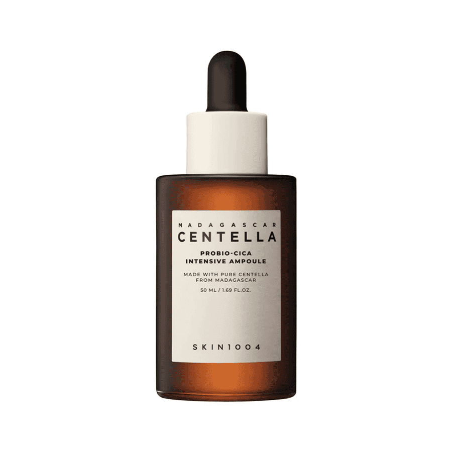 Skin1004 Madagascar Centella Probio-Cica Intensive Ampoule Bottle, 50ml, un tratamiento reparador y calmante para pieles sensibles.