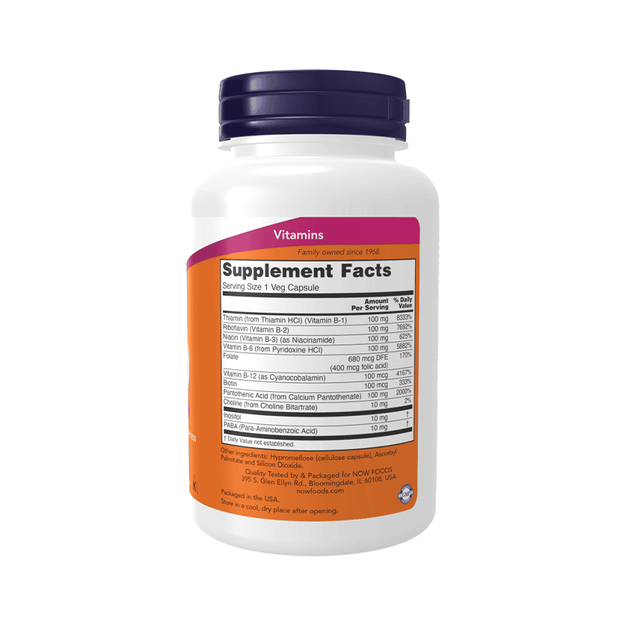 Vitamina B100 100 Cápsulas Now Foods
