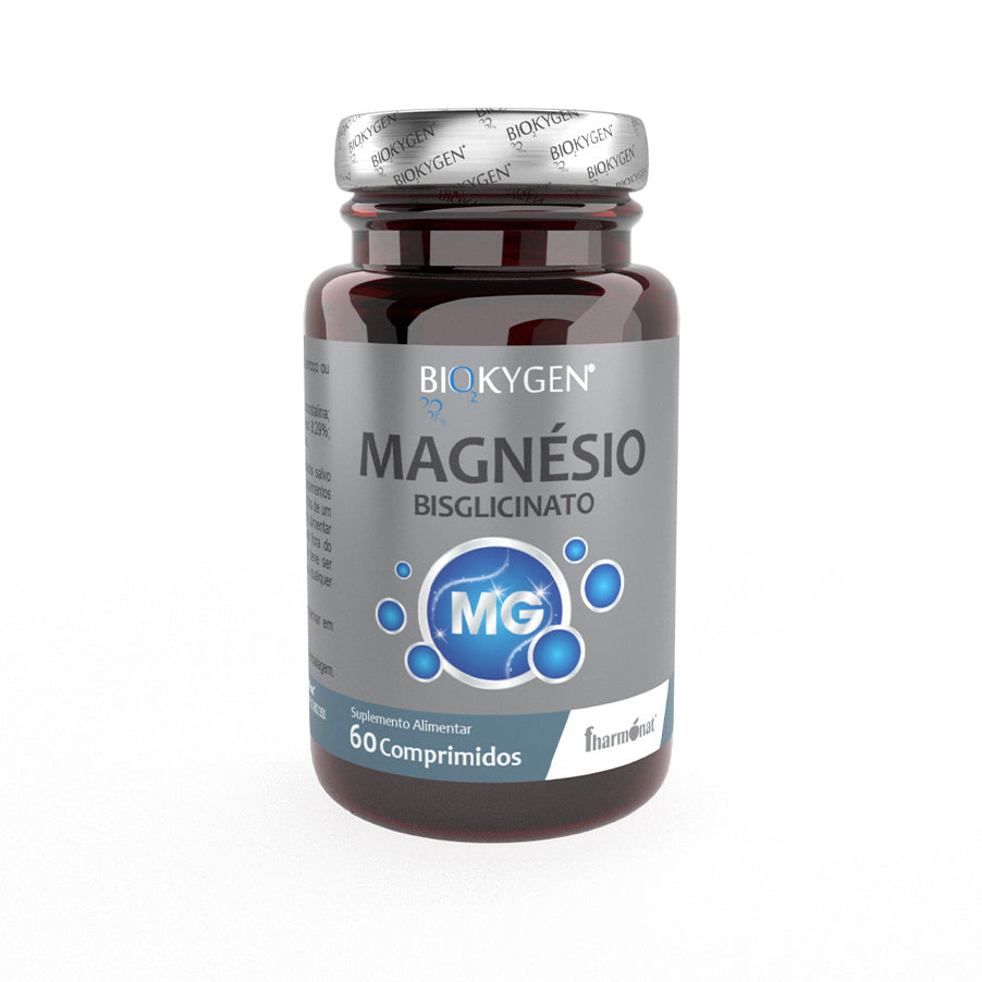 O Bisglicinato de Magnésio 60 Comprimidos Biokygen é um suplemento alimentar em comprimidos, à base de magnésio na forma de bisglicinato.