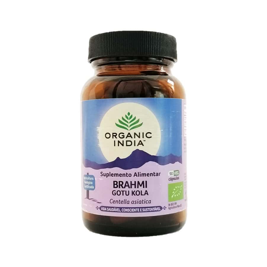 Brahmi Gotu Kola 90 Cápsulas Orgánicas India