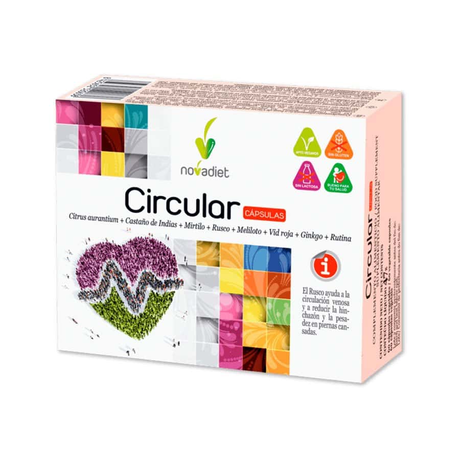 Envase circular de 60 cápsulas NovaDiet