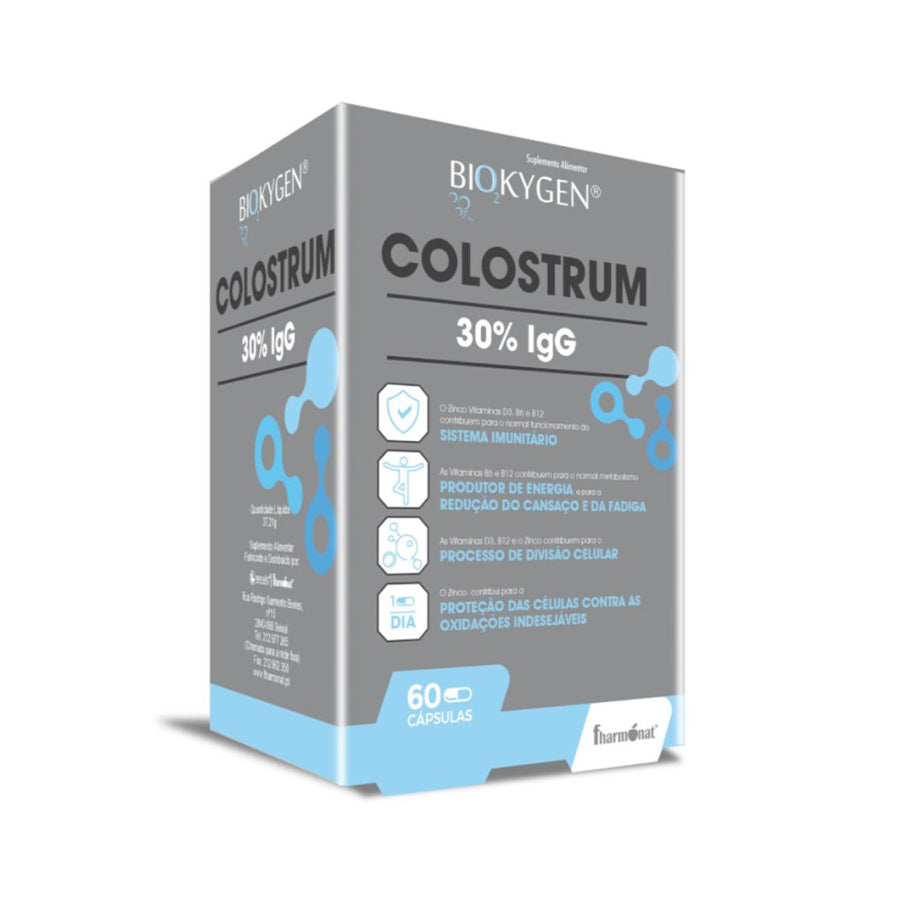 Colostrum 30% IgG 60 Cápsulas Biokygen