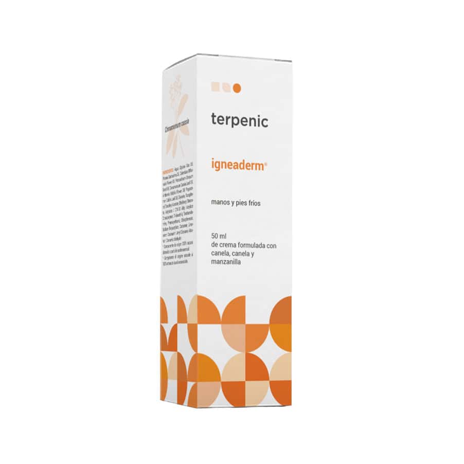 Creme Igneaderm Mãos e Pés Frios da Terpenic é um cuidado cosmético formulado