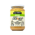 Mantequilla de cacahuete crujiente orgánica Ecosana en un tarro de 350 gramos, con una textura crujiente y un sabor natural.