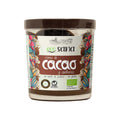 Crema de cacao y avellanas orgánicas Ecosana en un tarro de 200 gramos, de textura cremosa y color marrón.