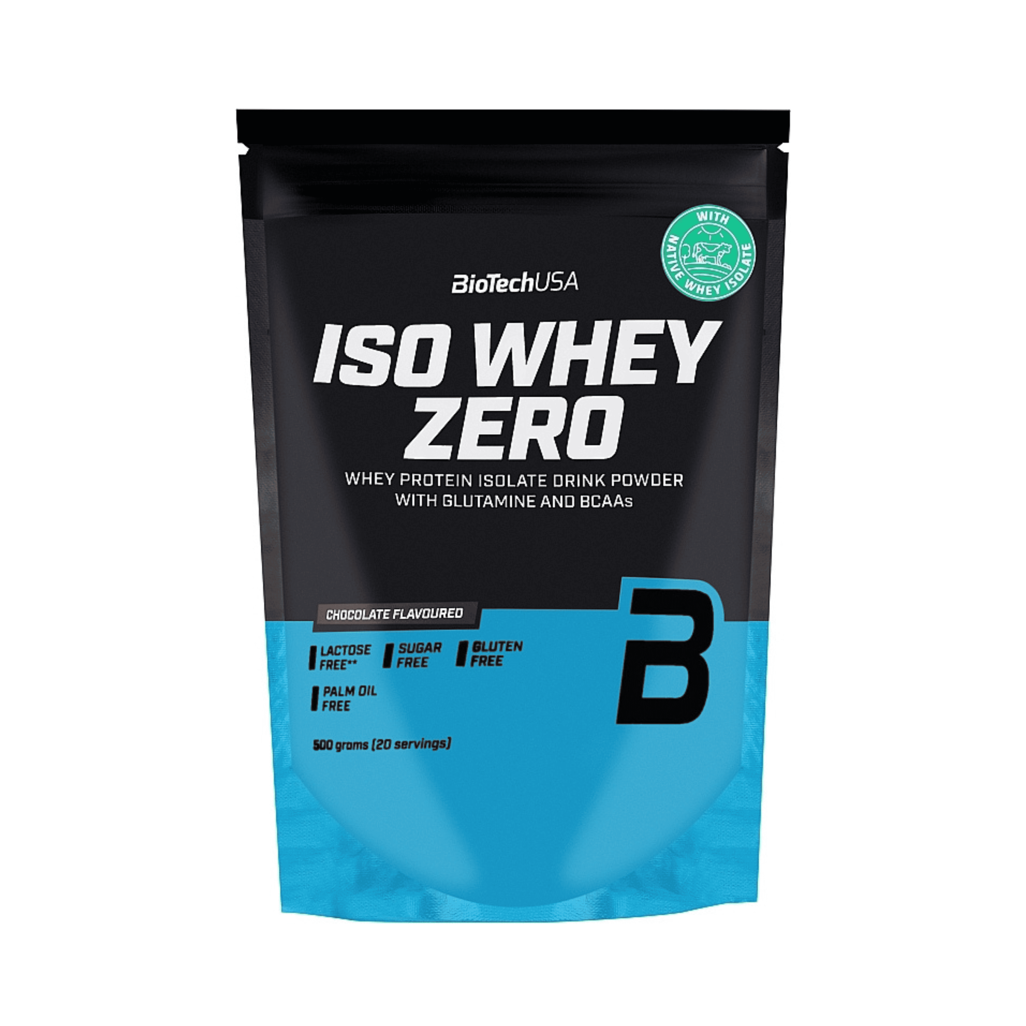 Iso Whey Zero 500gr Chocolate Negro Biotech Usa