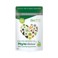 Envase para el polvo orgánico purificante 100% Phyto-Detox de Biotona, de 200 g, una mezcla desintoxicante de ingredientes en polvo de origen vegetal.