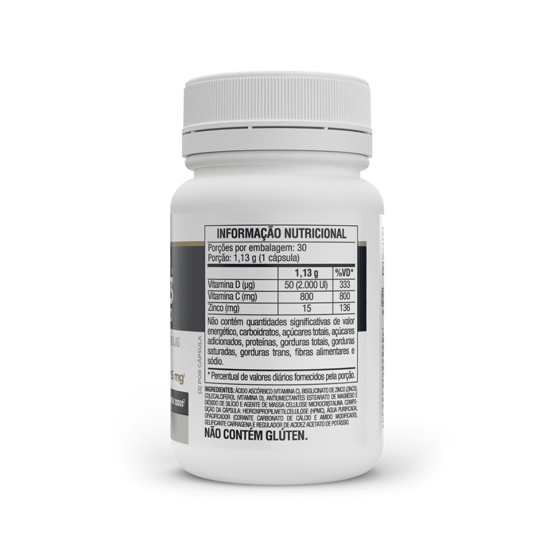 Vitamina D3 + Vitamina C + Zinc 30 Cápsulas Vitafor