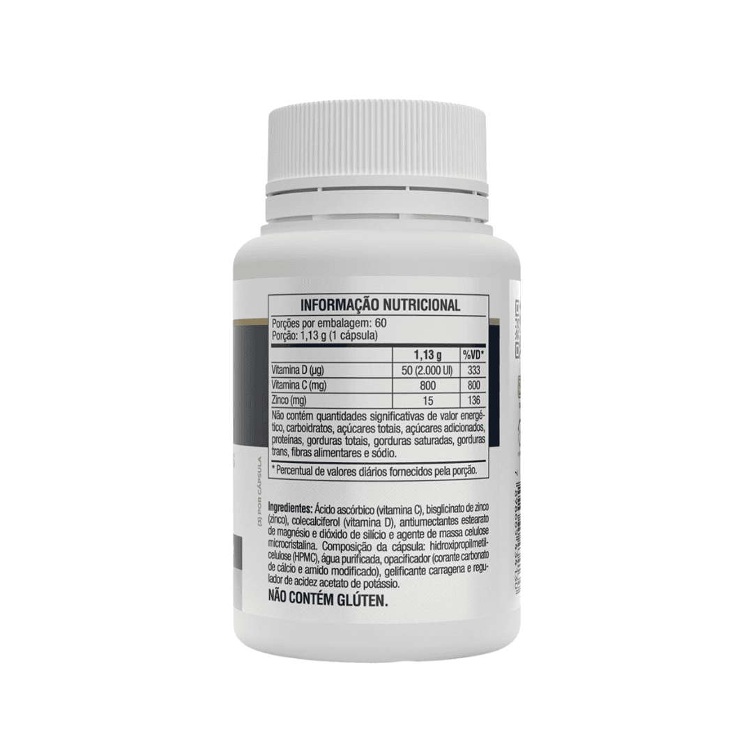 Vitamina D3 + Vitamina C + Zinc 60 Cápsulas Vitafor