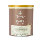 Elevate Coffee Expresso é um suplemento funcional em pó com cafeína, taurina, colina, N-acetil-carnitina, extrato de cogumelo Lion’s Mane, TCM 