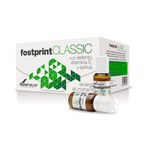 Embalagem do Fostprint Classic com 20 ampolas de 15ml da Soria Natural, suplemento energético para vitalidade e desempenho diário