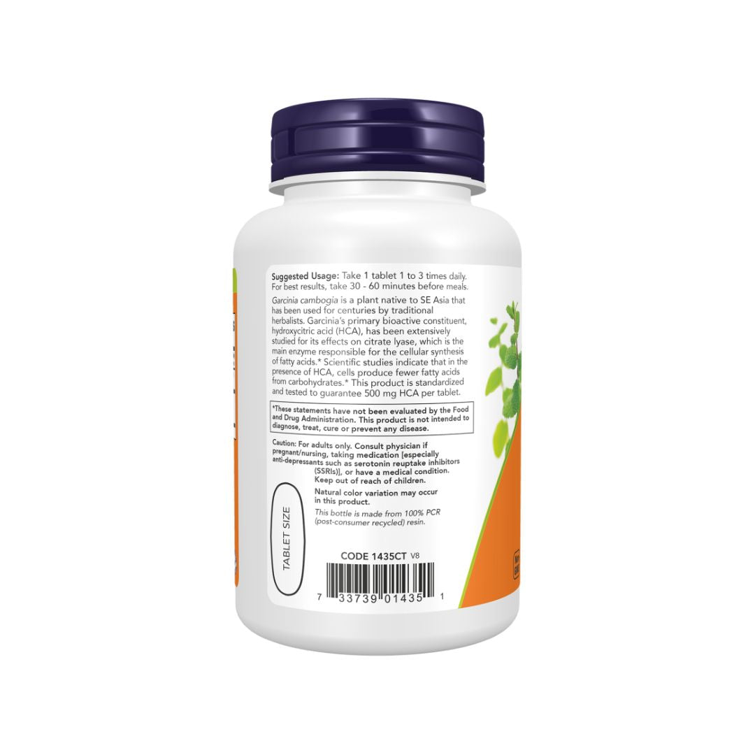 Garcinia 1000mg 120 Comprimidos Now Foods suplemento alimentar em comprimidos com garcinia cambogia