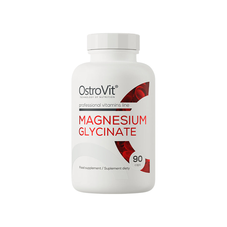 O Glicinato de Magnésio 90 Cápsulas OstroVit é um suplemento alimentar em cápsulas com magnésio na forma de bisglicinato de magnésio.