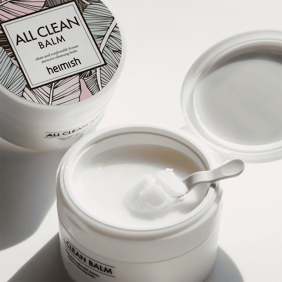 Pote do All Clean Bálsamo 120ml da Heimish, bálsamo de limpeza facial que derrete a maquilhagem e as impurezas.