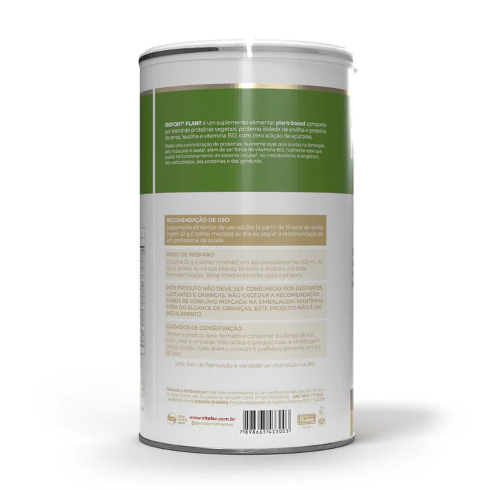 Isofort en polvo vegetal 450 g Vainilla Vitafor