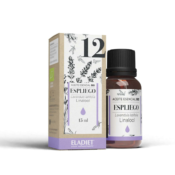 Esencia de lavanda silvestre orgánica Eladiet 15 ml