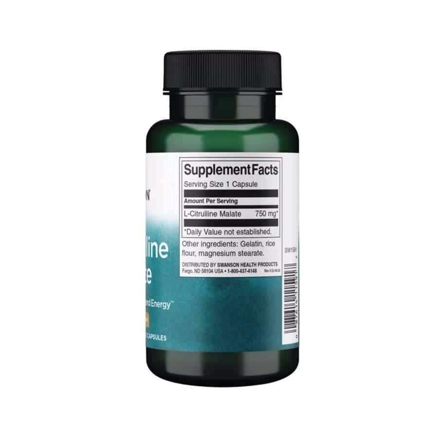 L-Citrulina Malato 750mg 60 Cápsulas Swanson