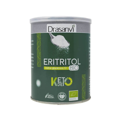 Eritritol orgánico Keto Ecosana en un envase de 500 gramos, un edulcorante natural sin calorías.
