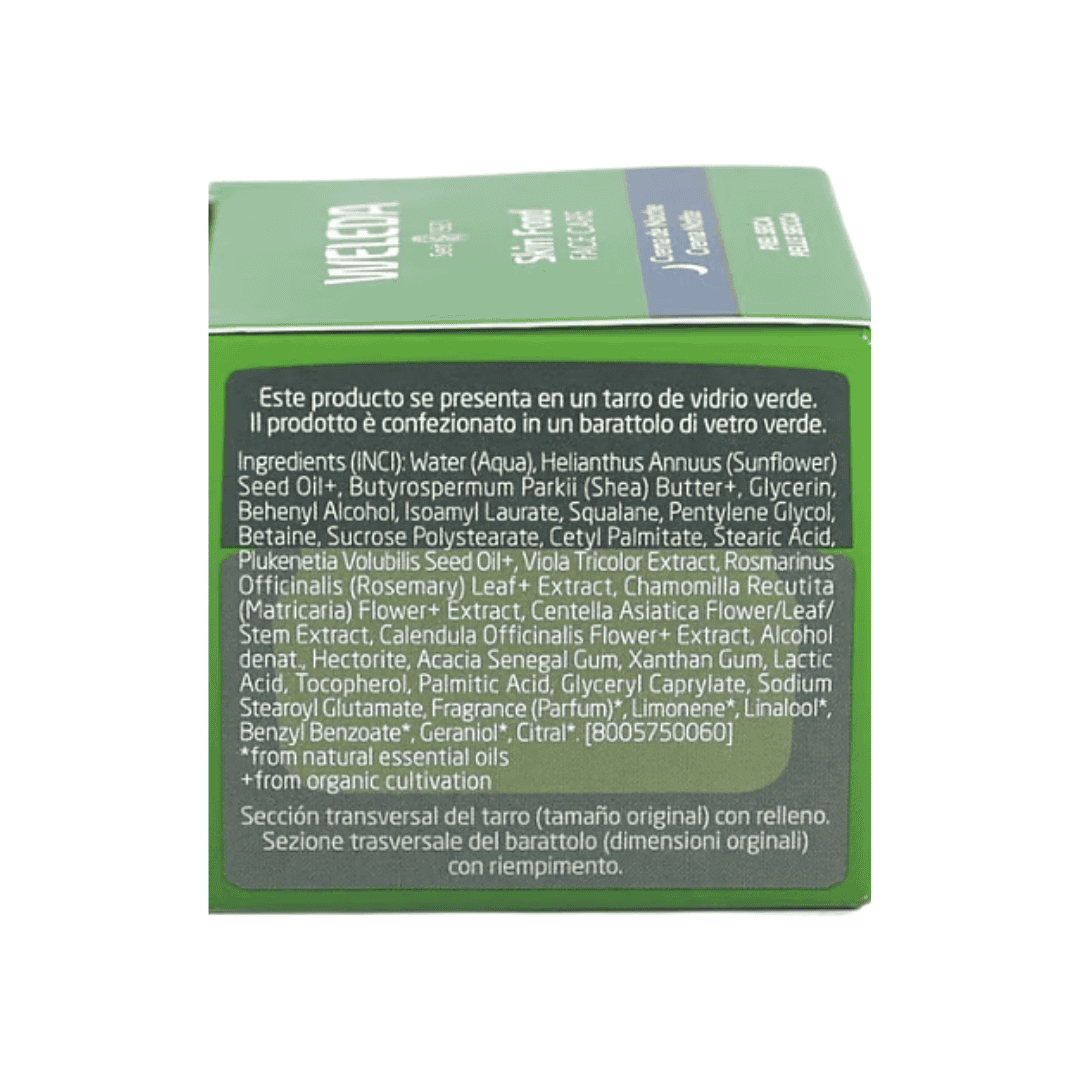 Creme de noite Skin Food Weleda 40ml em tubo, cuidado nutritivo e regenerador para pele seca e sensível.