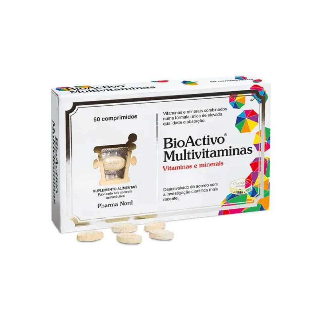 BioActivo Multivitaminas Pharma Nord 60 comprimidos com vitaminas e minerais de elevada biodisponibilidade para suporte diário
