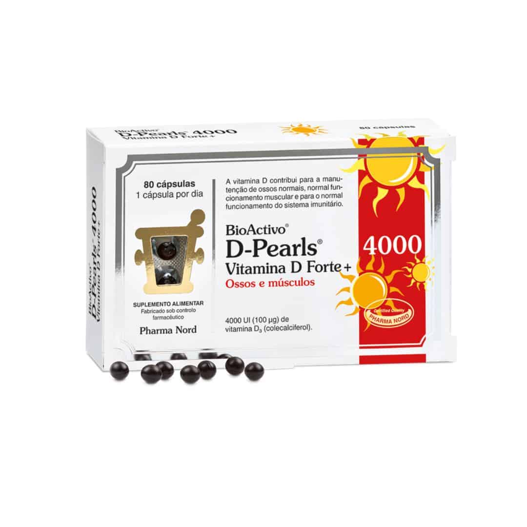 BioActivo Vitamina D Forte Pharma Nord 80 cápsulas com vitamina D de elevada biodisponibilidade para suporte imunitário e ósseo