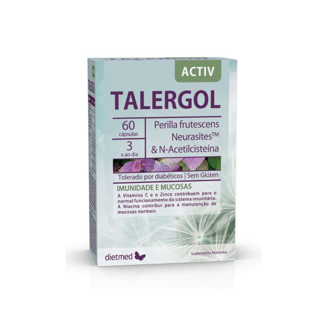 Talergol Activ 60 cápsulas Dietmed suplemento alimentar para suporte do sistema imunitário