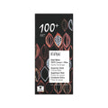 Chocolate 100% Amargo com Nibs de Cacau Bio 80g Vivani em tablete, embalagem ilustrada, chocolate biológico sem açúcar com pedaços de cacau.