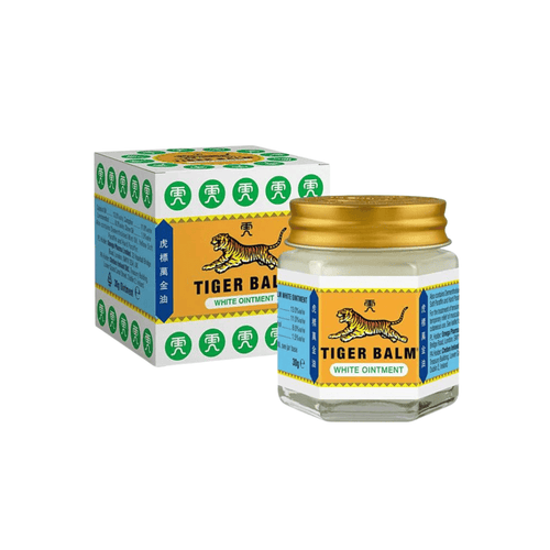 Tiger Balm Bálsamo Branco 19g pomada analgésica para dores musculares e congestão nasal