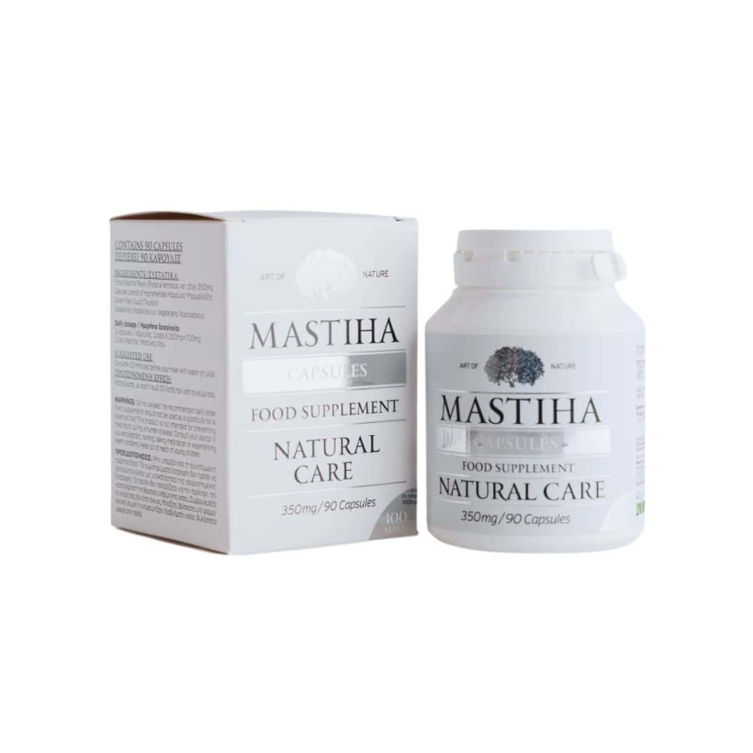 Mastiha de Chios 100% 90 cápsulas Art of Nature para saúde digestiva e equilíbrio gastrointestinal