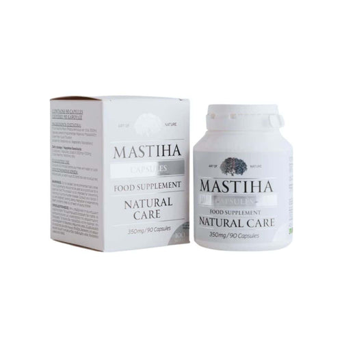 Mastiha de Chios 100% 90 cápsulas Art of Nature para saúde digestiva e equilíbrio gastrointestinal