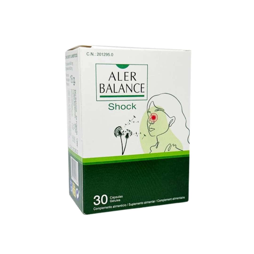 Allerbalance Shock 30 cápsulas. Suplemento de Bioserum para apoyar la respuesta alérgica y equilibrar el sistema inmunológico.