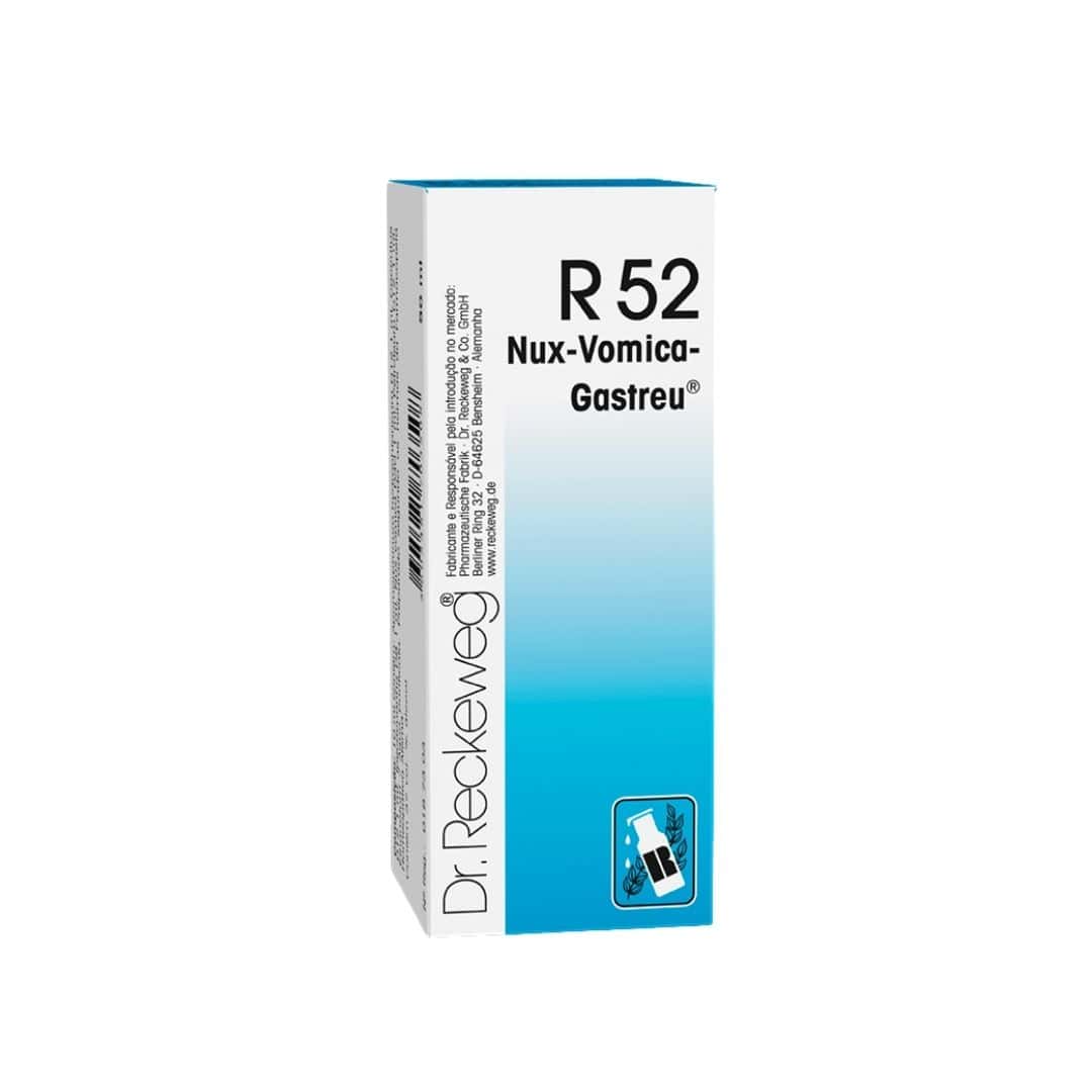 R52 Nux-Vomica-Gastreu gotas orais Dr. Reckeweg frasco 50ml