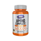 Amino Complete Now Foods cápsulas com aminoácidos essenciais e não essenciais