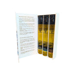 Pack original Acushla com azeite virgem extra das variedades Verdeal Madural e Cobrançosa em frascos de 60ml