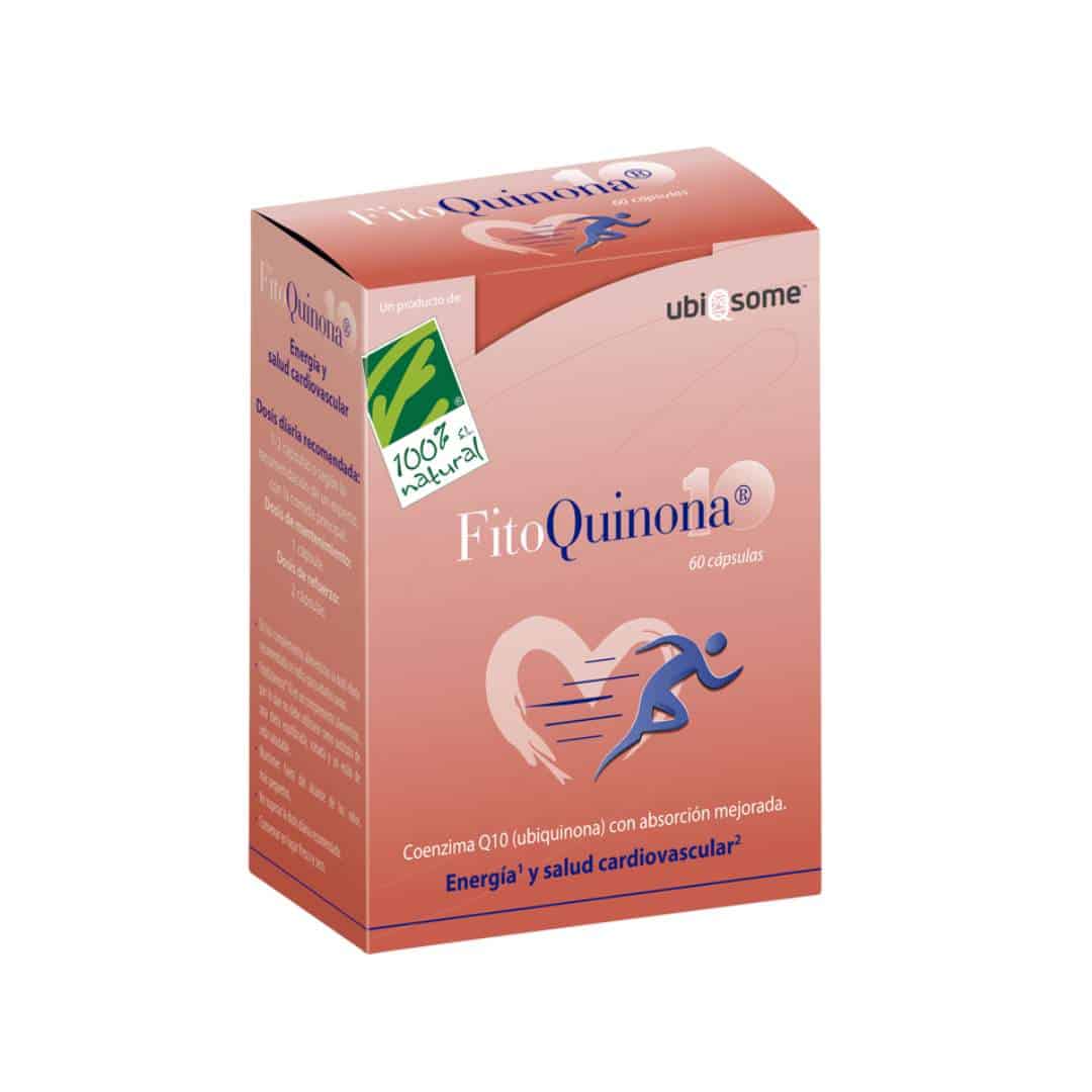 FitoQuinona Cien por Cien Natural 60 cápsulas suplemento alimentar com vitamina K para saúde óssea e cardiovascular