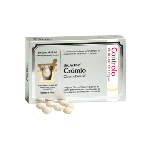 Bio-Crómio Pharma Nord 60 comprimidos con cromo de alta biodisponibilidad para favorecer el metabolismo de la glucosa.